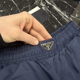 Prada Demir Logo Deniz Şortu (Lacivert)