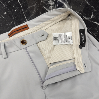 Zegna  Kırışmayan Kumaş Jogger Pantolon(1089-Gri)