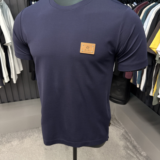 İthal Loro Piano T-shirt Kırışmayan Kumaş (15053-Lacivert)