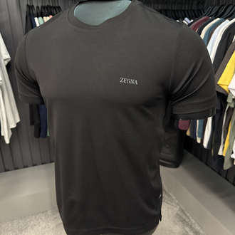 İthal ZEGNA T-shirt Kırışmayan Kumaş (15063-Siyah)