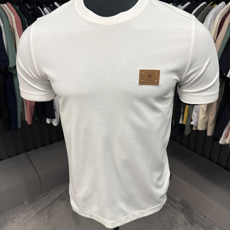 İthal Loro Piano T-shirt Kırışmayan Kumaş (15053-Beyaz)