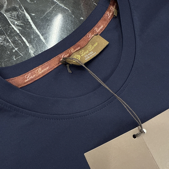 İthal Loro Piano T-shirt Kırışmayan Kumaş (15053-Lacivert)