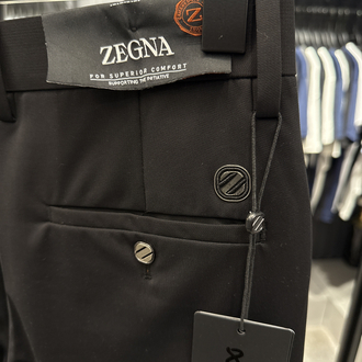 İthal ZEGNA Kırışmayan Kumaş Jogger Pantolon (0102-Siyah)
