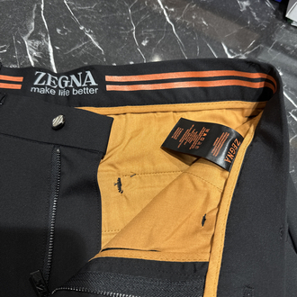 İthal ZEGNA Kırışmayan Kumaş Jogger Pantolon (0102-Siyah)