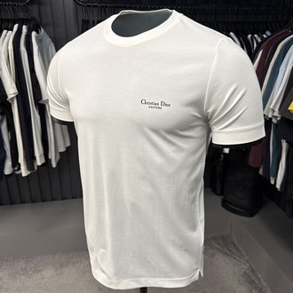 İthal Christian Dior T-shirt  Kırışmayan Kumaş (15056-Beyaz)