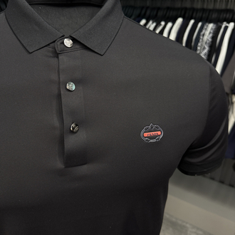 İthal PRADA Polo Yaka Kırışmayan Kumaş (0120-Siyah)