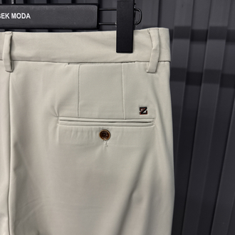 Zegna  Kırışmayan Kumaş Jogger Pantolon(1089-Bej)