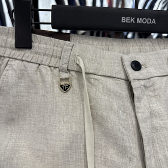 İthal Tom Ford Ham Keten Pantolon (0117-Taş)