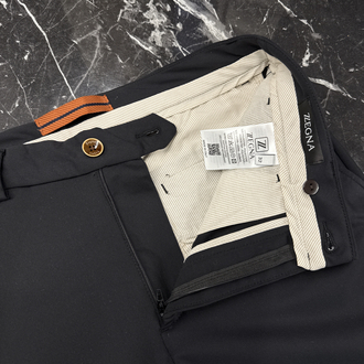 Zegna  Kırışmayan Kumaş Jogger Pantolon(1089-Siyah)
