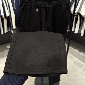 İthal Tom Ford Ham Keten Pantolon (0117-Siyah)