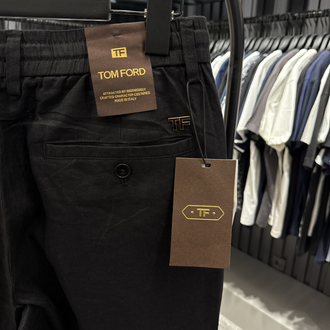 İthal Tom Ford Ham Keten Pantolon (0117-Siyah)
