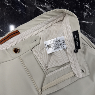 Zegna  Kırışmayan Kumaş Jogger Pantolon(1089-Bej)