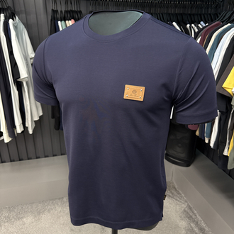 İthal Loro Piano T-shirt Kırışmayan Kumaş (15053-Lacivert)