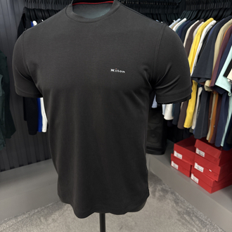 İthal Kiton T-shirt  Kırışmayan Kumaş (2286-Siyah)