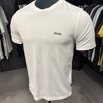 İthal  ZEGNA T-shirt  Kırışmayan Kumaş (15063-Beyaz)