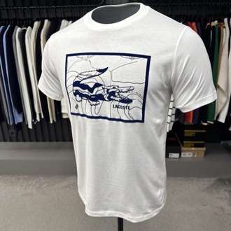 Süet Baskılı T-shirt (26108-Beyaz)