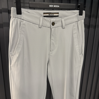 Boss  Kırışmayan Kumaş Jogger Pantolon(1088-Gri)