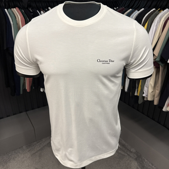 İthal Christian Dior T-shirt  Kırışmayan Kumaş (15056-Beyaz)