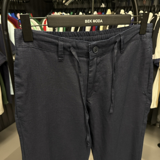 Premium Ham Keten Pantolon (1398-Lacivert)