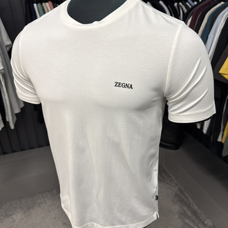 İthal  ZEGNA T-shirt  Kırışmayan Kumaş (15063-Beyaz)