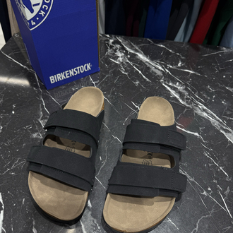 Birkenstock Yeni Sezon Cırtlı Terlik (Siyah)