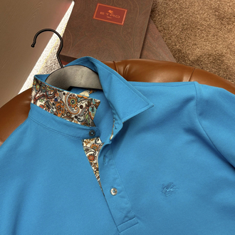 Etro Polo Yaka (3374-Turkuaz)