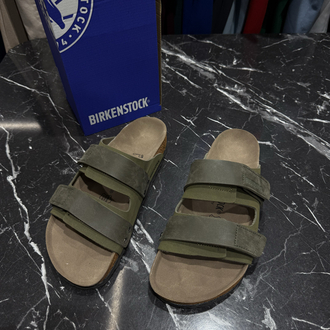 Birkenstock Yeni Sezon Cırtlı Terlik (Haki)