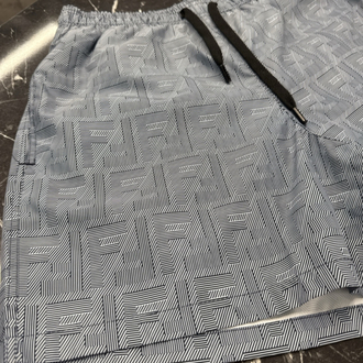 Fendi (F) Desenli Deniz Şortu 