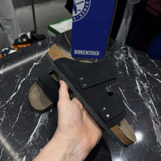 Birkenstock Yeni Sezon Cırtlı Terlik (Siyah)