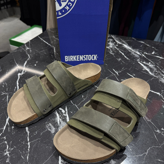 Birkenstock Yeni Sezon Cırtlı Terlik (Haki)