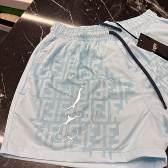 Fendi Hologram (F) Desenli Deniz Şortu (0609) 