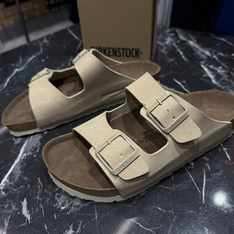 Birkenstock Arizona Süet Çift Toka (Bej)