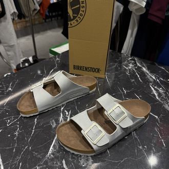 Birkenstock Arizona Süet Çift Toka (Taş)