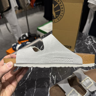 Birkenstock Arizona Süet Çift Toka (Taş)
