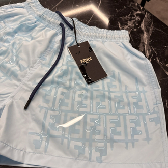 Fendi Hologram (F) Desenli Deniz Şortu (0609) 