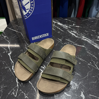 Birkenstock Yeni Sezon Cırtlı Terlik (Haki)