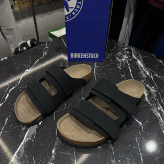 Birkenstock Yeni Sezon Cırtlı Terlik (Siyah)