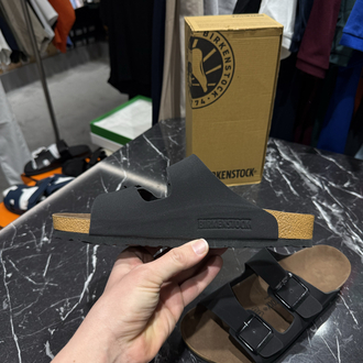 Birkenstock Arizona Süet Çift Toka (Siyah)