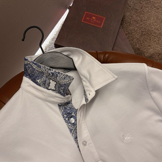 Etro Polo Yaka (3374-Beyaz)