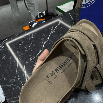 Birkenstock Yeni Sezon Cırtlı Terlik (Vizon)