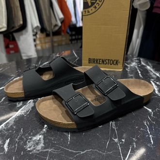 Birkenstock Arizona Süet Çift Toka (Siyah)