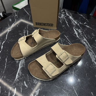 Birkenstock Arizona Süet Çift Toka (Bej)