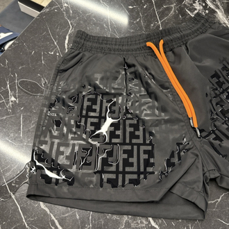 Fendi Hologram (F) Desenli Deniz Şortu (0609) 