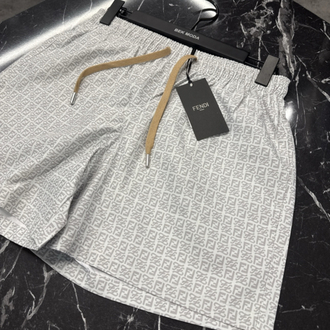 Fendi (F) Desenli Deniz Şortu