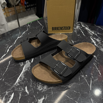 Birkenstock Arizona Süet Çift Toka (Siyah)