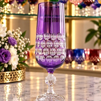 180 ML STERNA KAHVEYANI KADEH DİK DAMLA MOR
