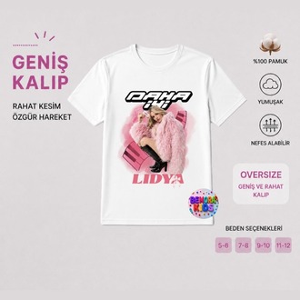 manifest lidya tişört + peruk + yüz taşı + pembe pullu etek 4 lü set