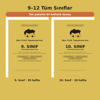 Maarif Fizik Deney Planları 9-12. Sınıf — 84 Haftalık Deney (PDF Set)