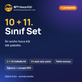 BFY Hoca Kiti — 10 + 11. Sınıf SET · %20 İndirim