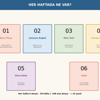 BFY Hoca Kiti — 9. Sınıf Fizik · Tam Paket (28 Hafta + 12 Yazılı) · Maarif Uyumlu
